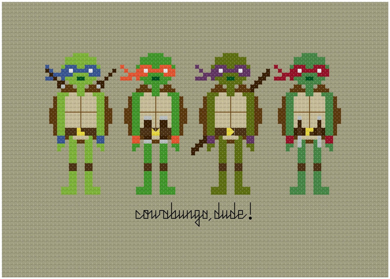 Illustration for article titled I Want All These Impossibly Cool 8-Bit Cross-Stitches